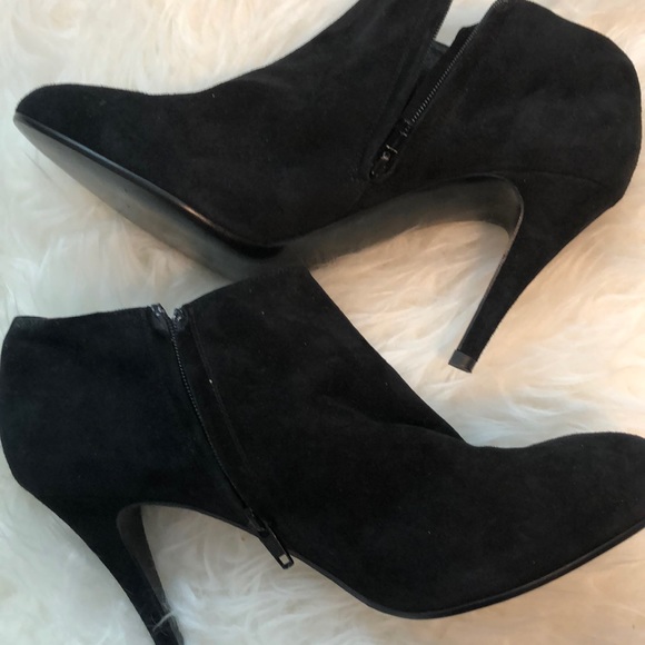 J. Crew Shoes - J Crew Suede Leather Bootie.  Black Size 9